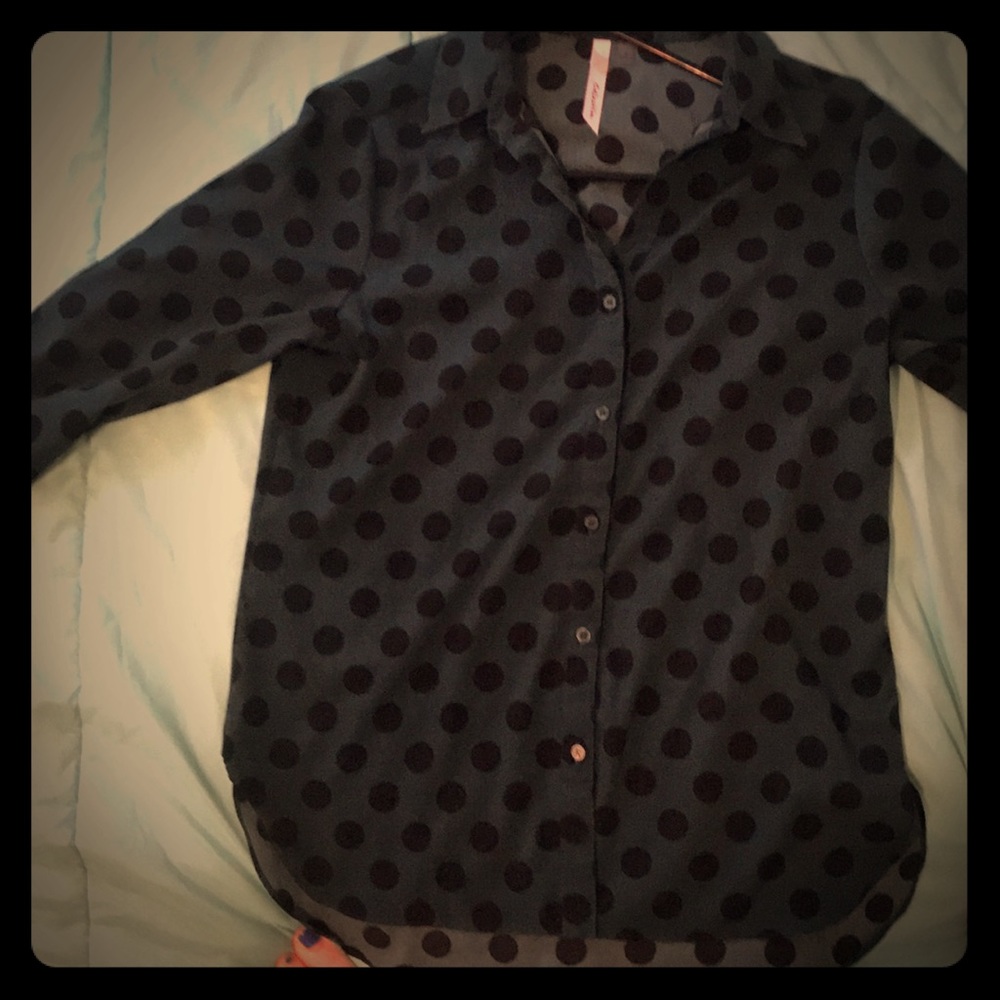 Polka dot blouse
